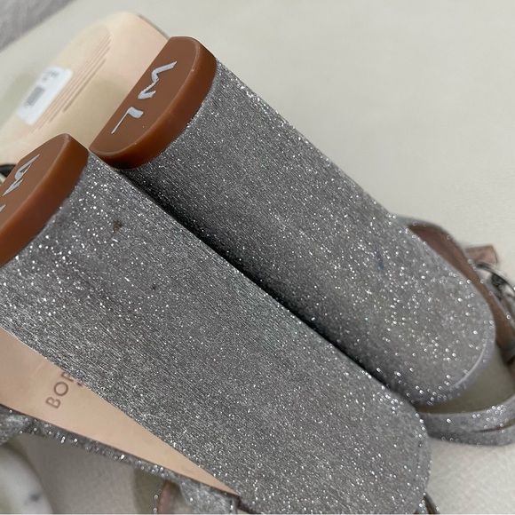 Antonio Melani x Born on Fifth Liv Metallic Glitter Closed Toe Platform Pumps - Picture 15 of 15